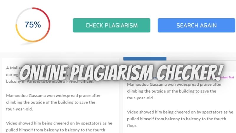 online plagiarism checker